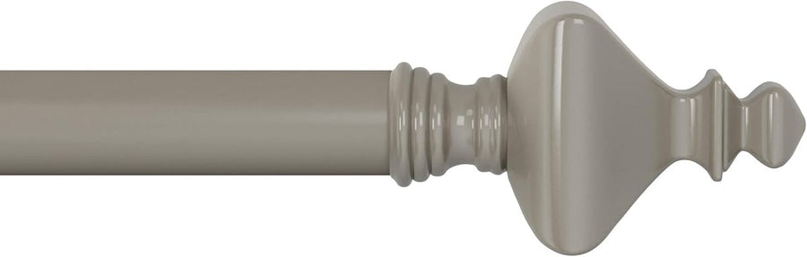 1-Inch Curtain Rod - Decorative Modern Turned Finials — Lavish Home