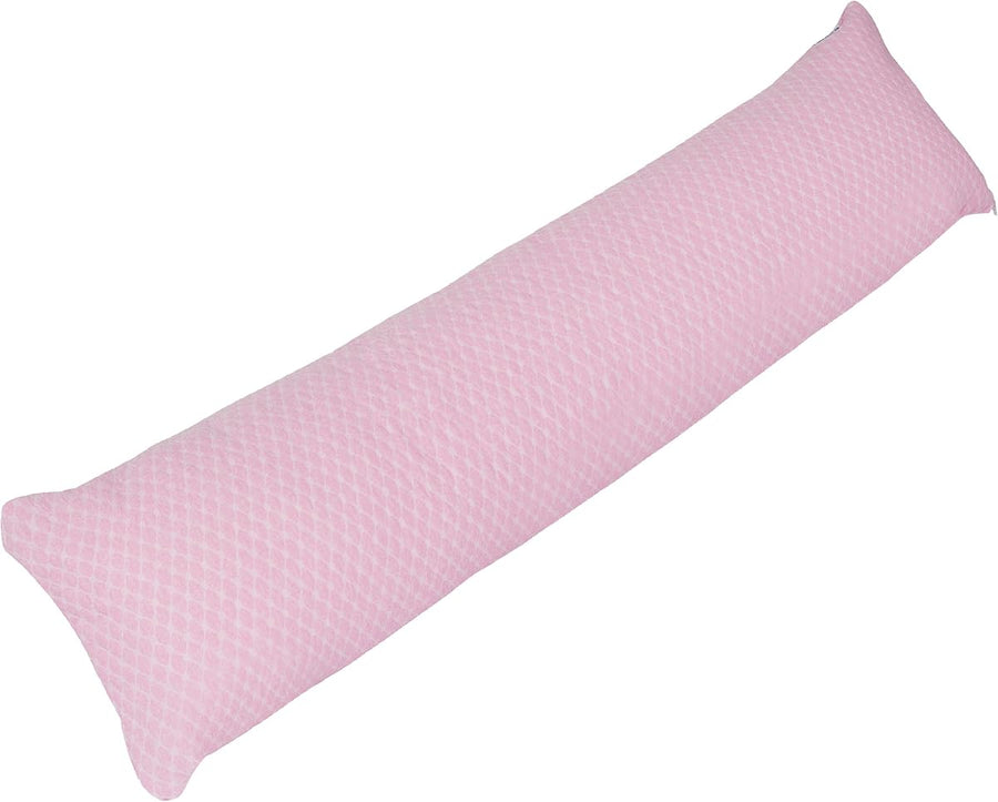 Memory Foam Body Pillow- for Side Sleepers, Back Pain, Pink — Lavish Home