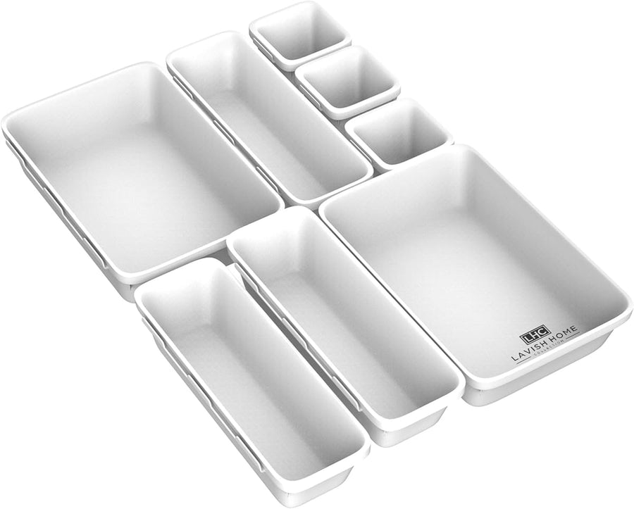 Home 8 Pc. Drawer Organizer Bin — Lavish Home