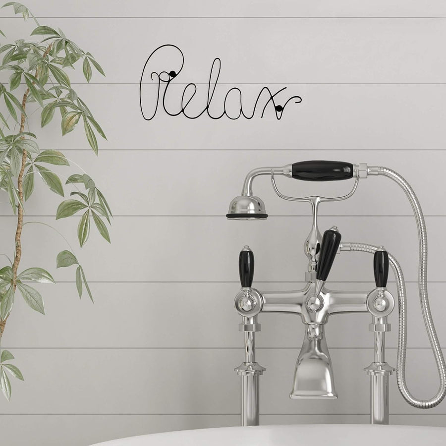 Metal Cutout Relax Wall Sign-3D Word Art Accent Decor-Perfect — Lavish Home