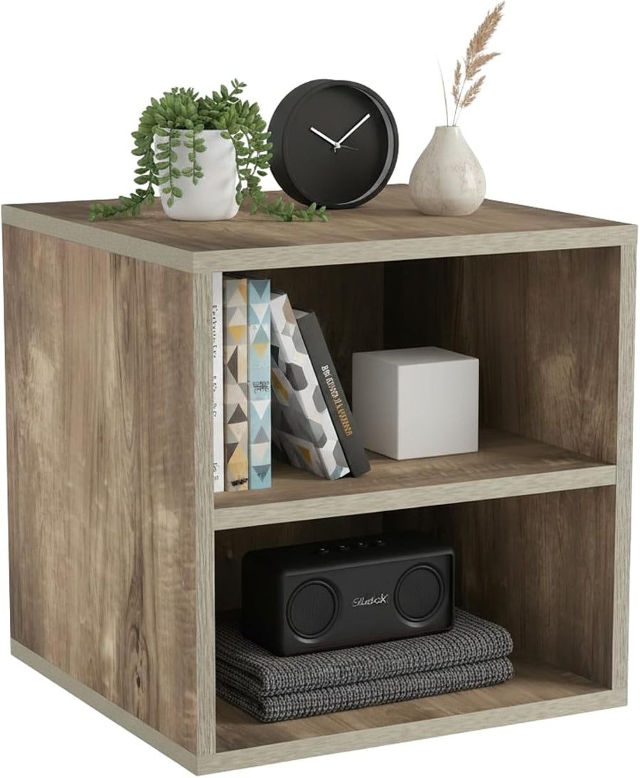 Cube Storage Organizer - 2-Shelf Modular Stackable Bookshelf — Lavish Home