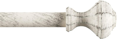 White 1-Inch Curtain Rod