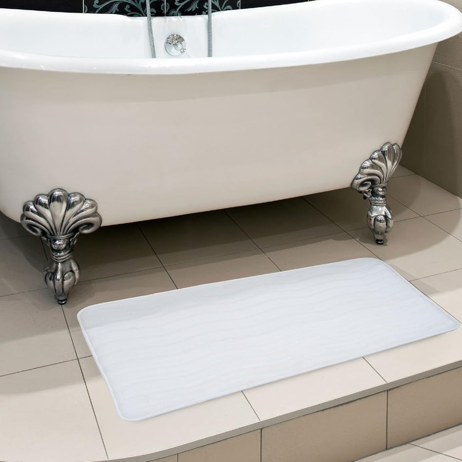 Microfiber Memory Foam Bathmat, 2' x 5' (Rectangular) — Lavish Home
