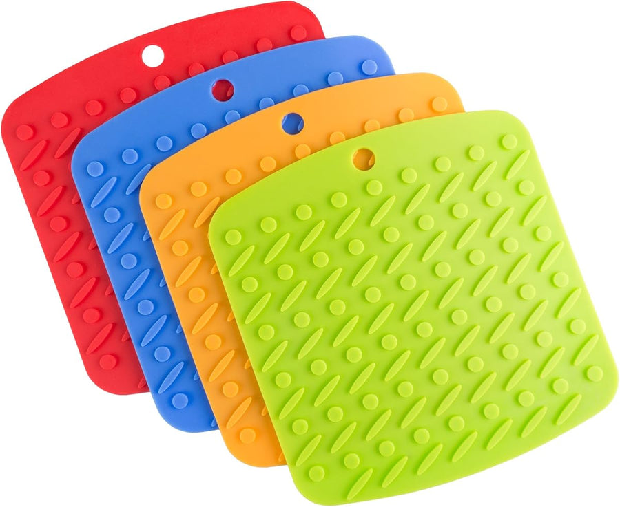 Silicone Pot Holder, Trivet Mat, Jar Opener, Spoon Rest — Lavish Home