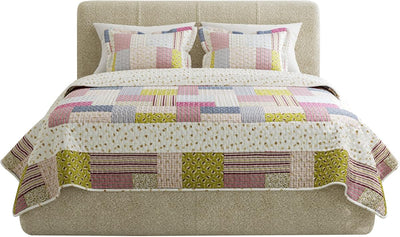 3-Piece Quilt Set - Savannah Classic Patchwork King Quilt