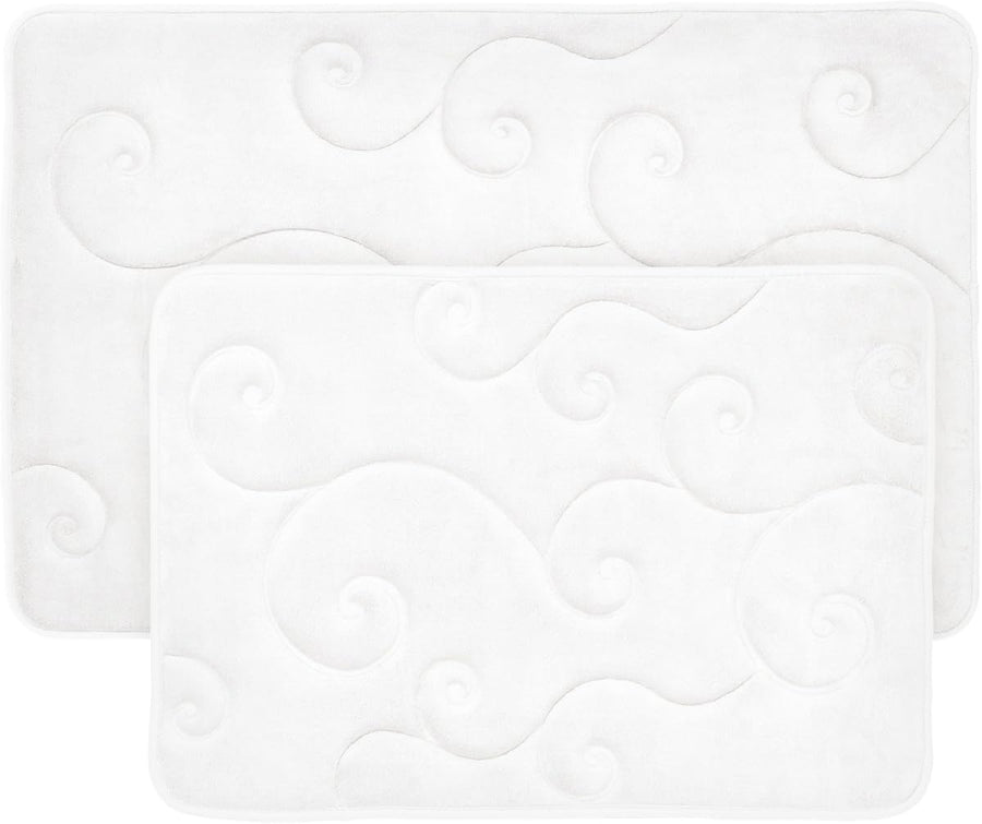 Bathroom Rug Set of 2, White — Lavish Home