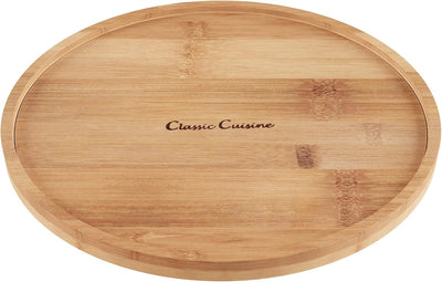 Lazy Susan - All-Natural Bamboo Round Single Tier Turntable