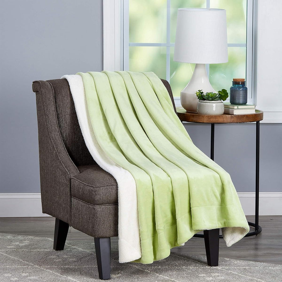 Poly Fleece Sherpa - Oversized Plush Woven Polyester, 70” L x 60” W — Lavish Home