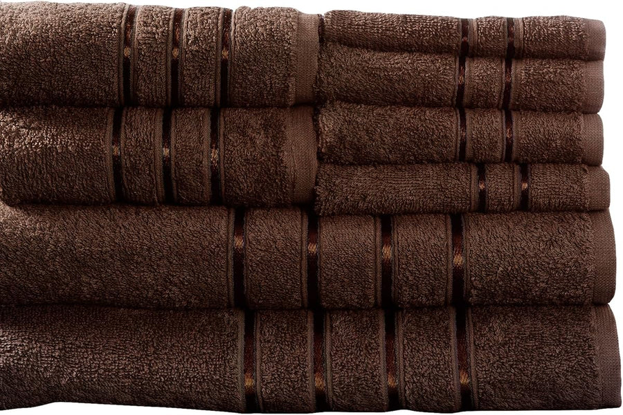 8PC Plush Bathroom Towels Set, 27.5"x 57.25"x0.25" — Lavish Home