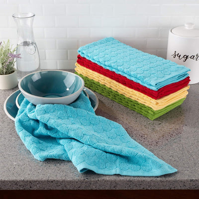 Bedford Home Set of 8 Kitchen 16"x28"-Absorbent 100% Cotton