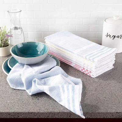 Kitchen Towels- Set of 8-16"x28", Multiple