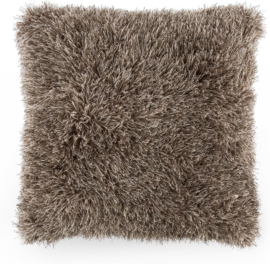 Oversized Floor or Throw Pillow Square Luxury Plush, Mocha — Lavish Home