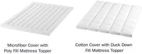 Down Mattress Topper - King 4-Inch Duck and Goose Feather Bed view 3