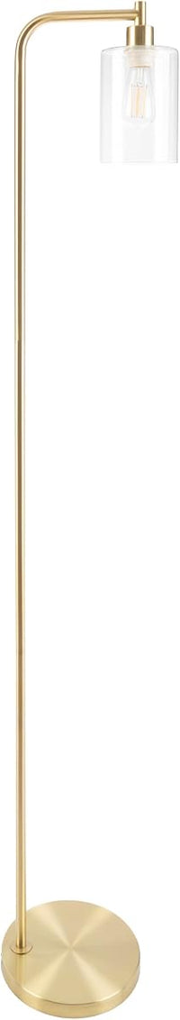 Floor Lamp - Modern Floor Lamp with Glass Shade and LED Edison view 1
