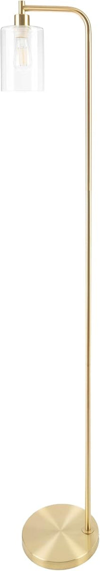 Floor Lamp - Modern Floor Lamp with Glass Shade and LED Edison view 2