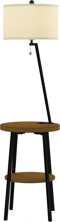 Floor Lamp with Table, (L) 17.25” x (W) 17.25” x (H) 58” view 4