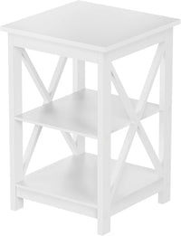 Wooden End Table, White view 5