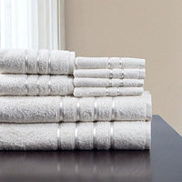 8PC Plush Bathroom Towels Set, 27.5"x57.25"x0.25" view 3
