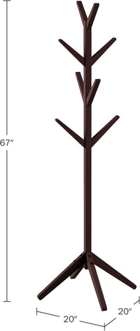 Freestanding Coat Rack - Durable 8-Arm Tree Stand for Coats view 3