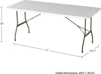 Indoor/Outdoor Portable Folding Table, Black, 2.5ft view 46
