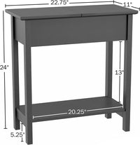 Flip Top End Table - Set of 2 Living Room End Tables view 6