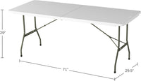 Indoor/Outdoor Portable Folding Table, Black, 2.5ft view 16