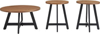 3-Piece Coffee Table Set, 24”L x 24”W x 16.5”H view 4
