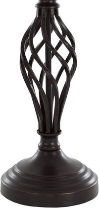 Spiral Cage Table Lamps - Set of 2 Oil-Rubbed Bronze, White view 6