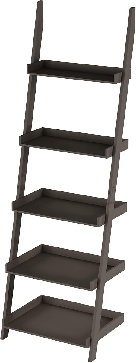 5-Tier Ladder Bookshelf, 69" &mdash; Lavish Home