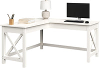 59" L-Shaped Desk - Corner Computer Desk for Home Office view 6