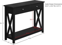 Console Table with Two Drawers view 3