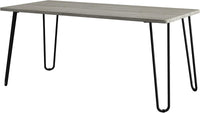Coffee Table with Hairpin Legs, Brown Woodgrain-Look, 41.25" view 14