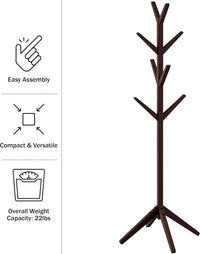 Freestanding Coat Rack - Durable 8-Arm Tree Stand for Coats view 6