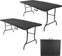 Indoor/Outdoor Portable Folding Table, Black, 2.5ft view 38