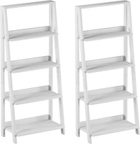 4-Tier Ladder Bookshelf Set, Set of 2 view 1