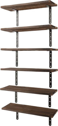 Floating Shelves - Set of 6 Shelves for Living Room, Kitchen view 16