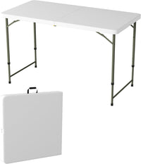 Indoor/Outdoor Portable Folding Table, Black, 2.5ft view 7