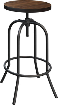 Swivel Bar Stool - Adjustable Backless Stool for Counter view 4