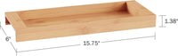 Bamboo Bathroom Tray Set view 2