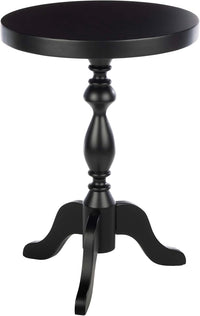 Pedestal Side Table, Black, 15.75" x 22" view 6