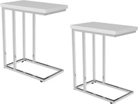C-Shaped Sofa Side Table - Modern End Table, Laptop Tray view 7