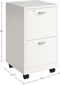 File Cabinet - 2-Drawer Cabinet with Lock and Deep Drawer view 6