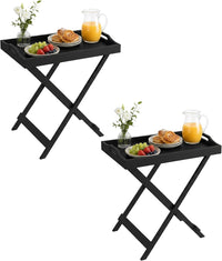 End Folding Modern Minimalist Wooden Contemporary Side Table view 13