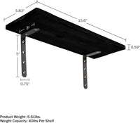 Floating Shelves - Set of 6 Shelves for Living Room, Kitchen view 9
