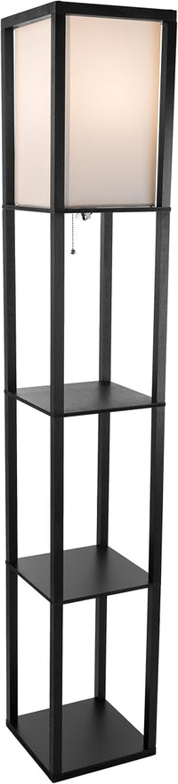 Floor Lamp - Etagere Style Standing Light with 3, 10.25"x10.25x62.75" view 4