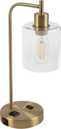 Table Lamp - Industrial Lamp with USB Charge Ports view 1