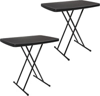 Indoor/Outdoor Portable Folding Table, Black, 2.5ft view 19