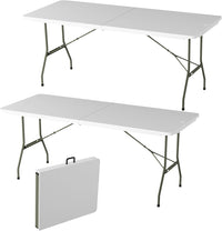Indoor/Outdoor Portable Folding Table, Black, 2.5ft view 44