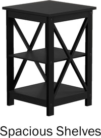 Wooden End Table, White view 16