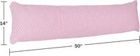 Memory Foam Body Pillow- for Side Sleepers, Back Pain, Pink view 2